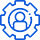 AI and machine learning icon